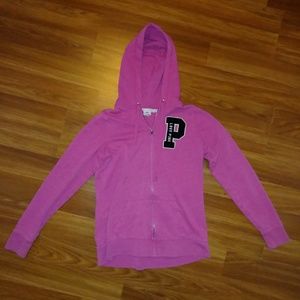 Pink Full Zip Hooded Jacket